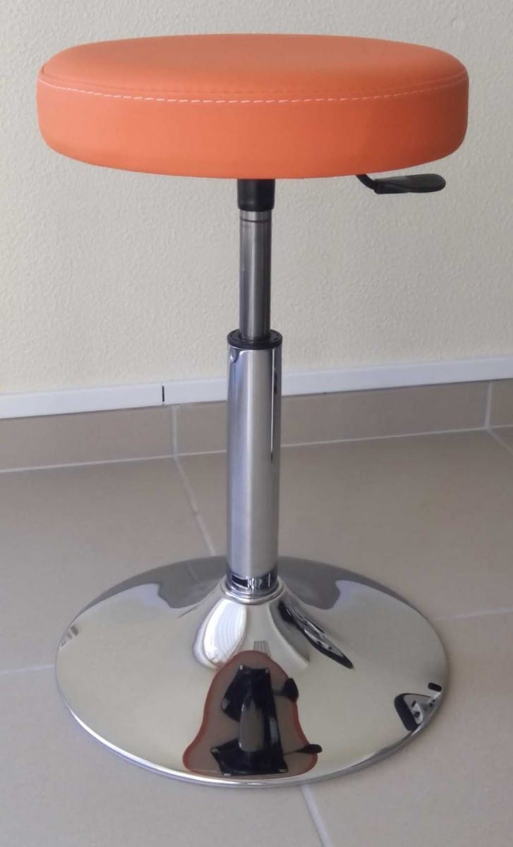 TABOURET REGLABLE SUR SOCLE ROND