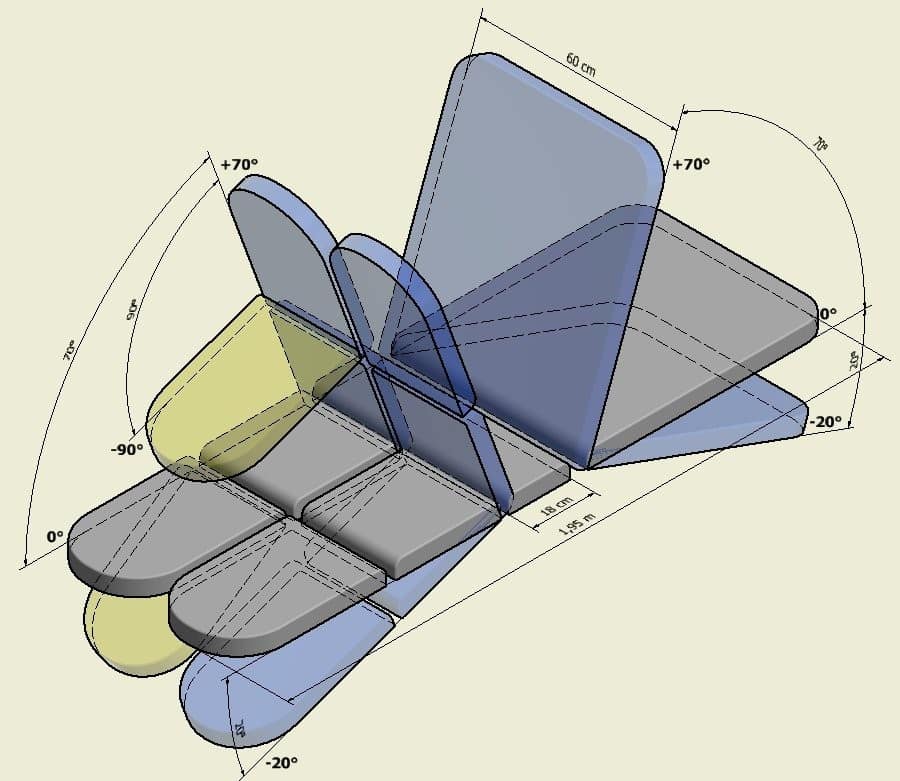 TABLE FRANCO & FILS - LUXE 6 PLANS