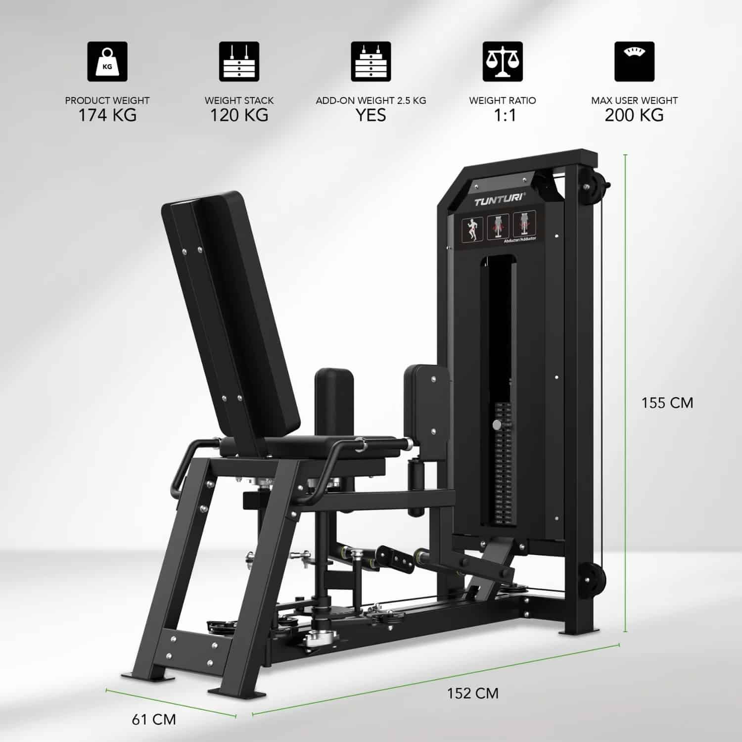 Gollé Médical - V-Series Dual Abductor / Adductor Tunturi Platinum